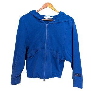 Adidas by Stella McCartney Blue Full-Zipped Hoodie XS